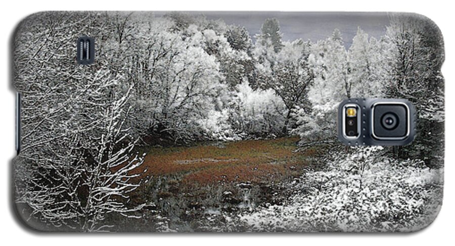 Oxbow Galaxy S5 Case featuring the photograph First Snow on an Oxbow by Wayne King