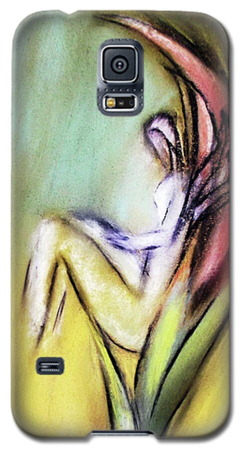 Flower Galaxy S5 Case featuring the drawing Flower Fairy by Melinda Firestone-White