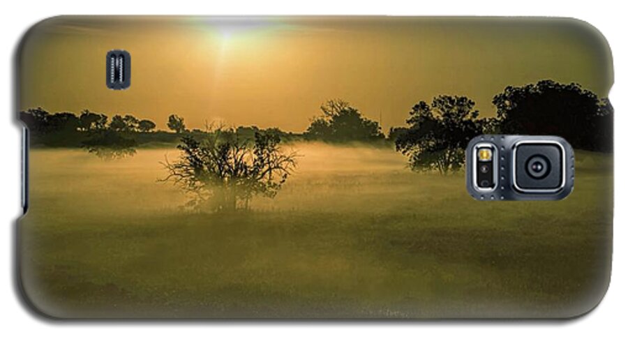 Fog Galaxy S5 Case featuring the photograph Foggy Sunrise by Diana Mary Sharpton