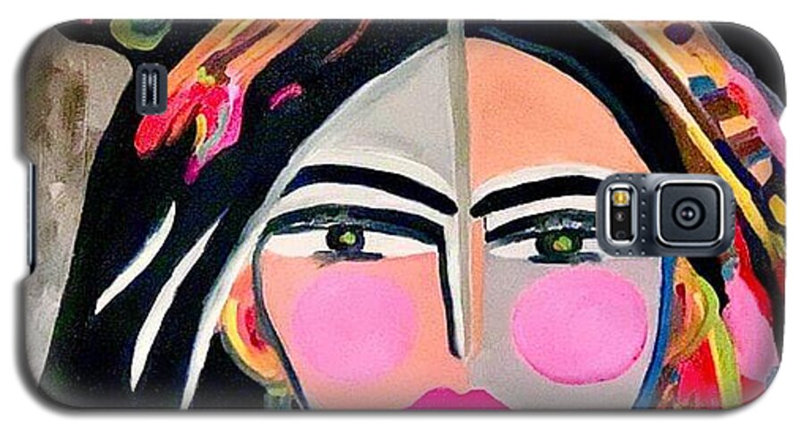 Frida Galaxy S5 Case featuring the painting Frida by Patsy Walton