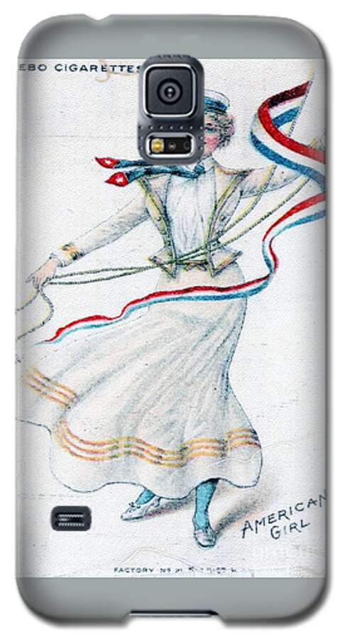 American Galaxy S5 Case featuring the painting Glad to be an American Girl by Philip And Robbie Bracco