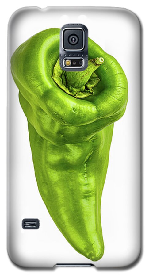 Green Galaxy S5 Case featuring the photograph Hot Green Pepper by Gary Slawsky