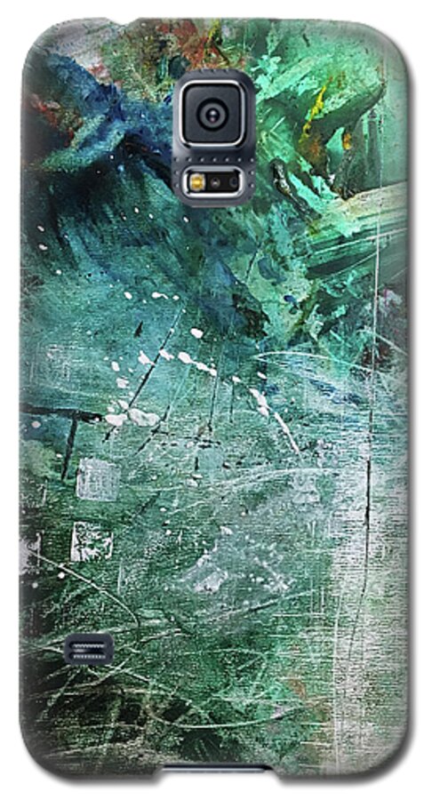 Abstract Art Galaxy S5 Case featuring the painting Inclination Towards Not Being by Rodney Frederickson