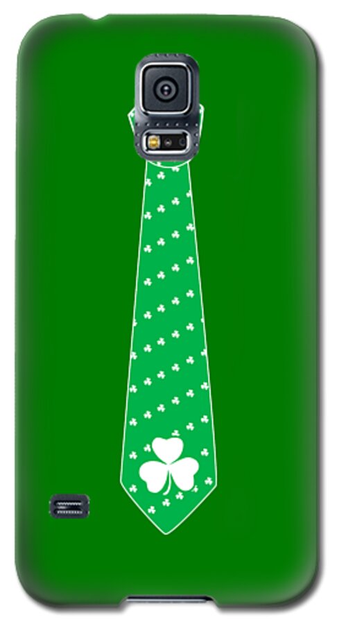 Funny Galaxy S5 Case featuring the digital art Irish St Patricks Tie by Flippin Sweet Gear
