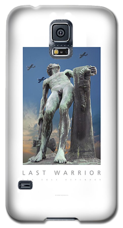 Statue Galaxy S5 Case featuring the photograph Last Warrior The Sole Defender Poster by David Davies