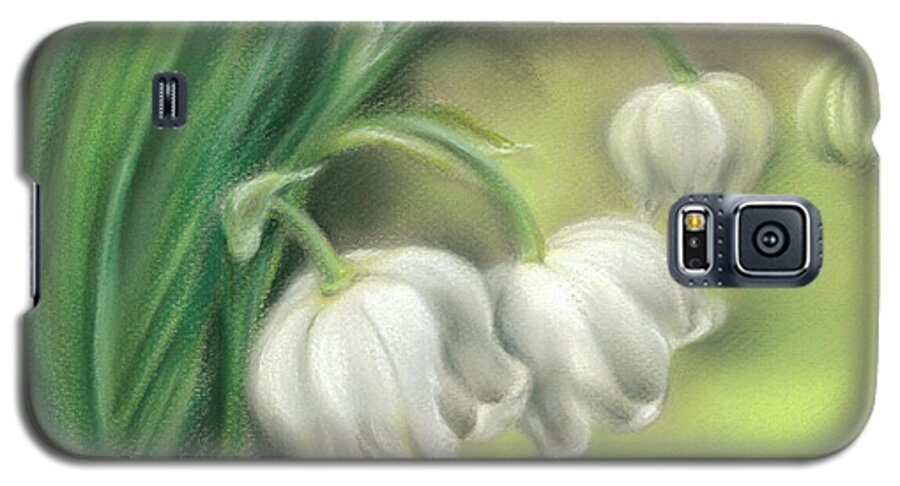Botanical Galaxy S5 Case featuring the painting Lily of the Valley by MM Anderson