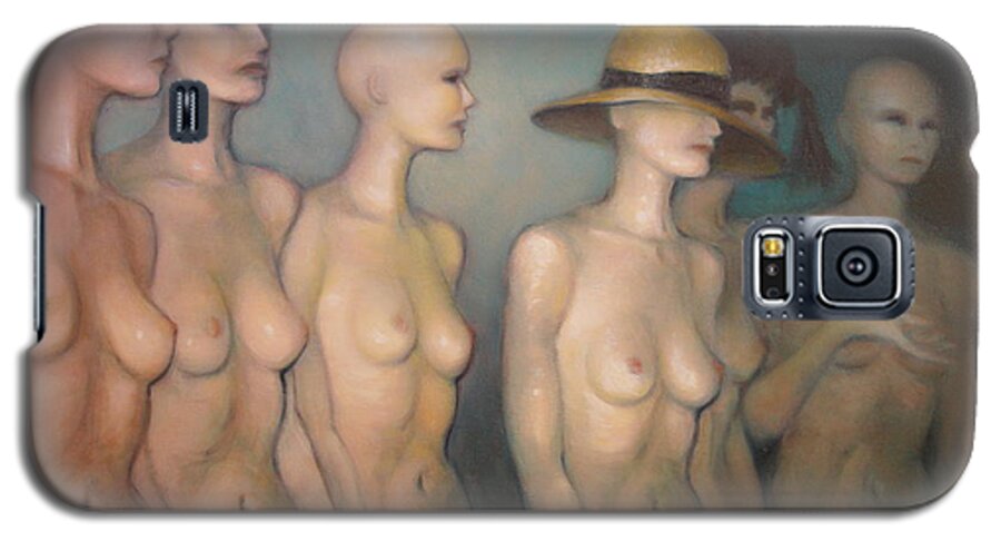 Realism Galaxy S5 Case featuring the painting Manneqiuns by Donelli DiMaria