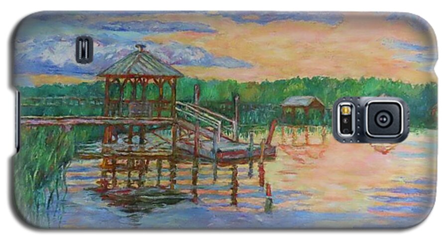 Landscape Galaxy S5 Case featuring the painting Marsh View at Pawleys Island by Kendall Kessler