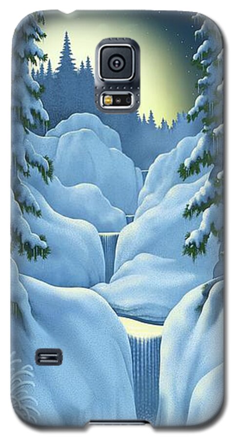 Landscape Galaxy S5 Case featuring the digital art Midnight Sun by Scott Ross