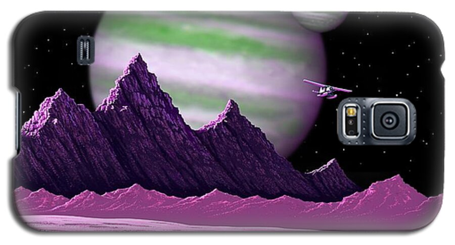 Space Galaxy S5 Case featuring the digital art The Moons of Meepzor by Scott Ross