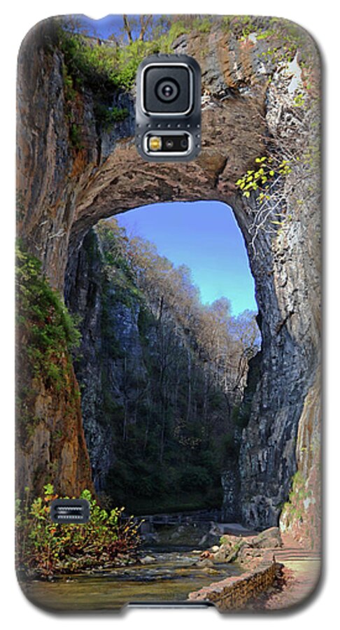 Nature Galaxy S5 Case featuring the photograph Natural Bridge Virginia by Suzanne Stout