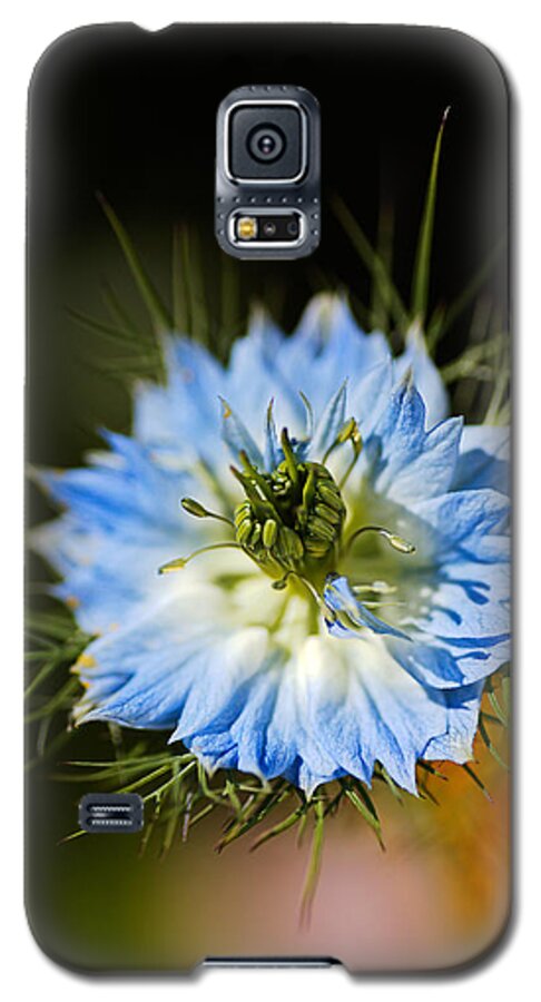 Nigella Flower Galaxy S5 Case featuring the photograph Nigella Flower Opened by Joy Watson