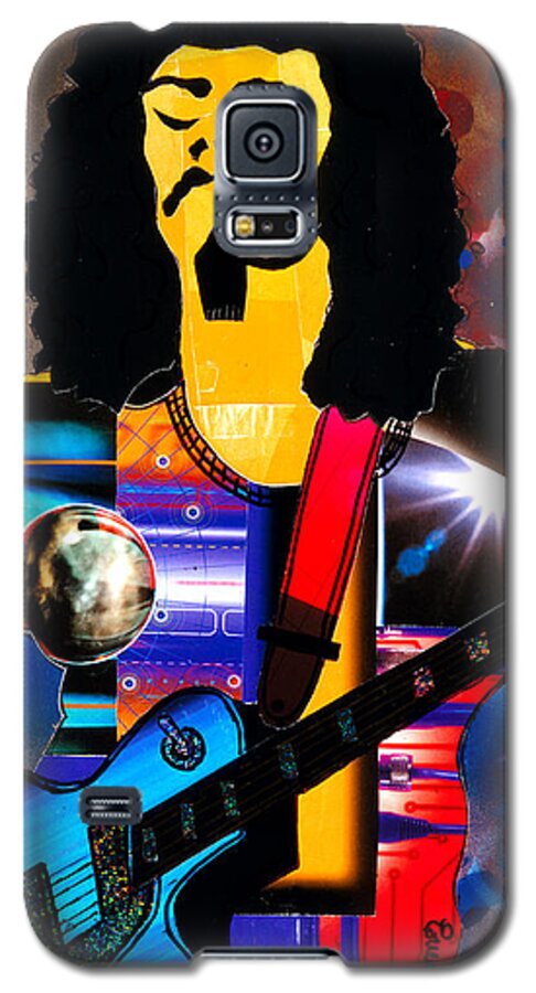Everett Spruill Galaxy S5 Case featuring the painting Oye Como Va Carlos Santana by Everett Spruill