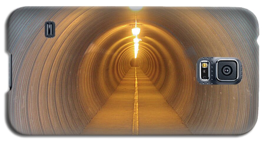 Abstract Galaxy S5 Case featuring the photograph Pedestrian Tunnel Abstract by Kimberly Blom-Roemer