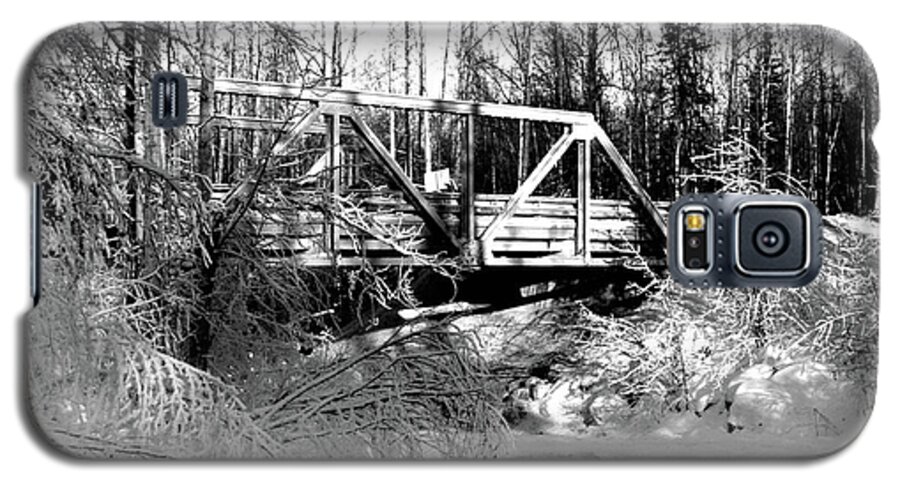 Bridge Galaxy S5 Case featuring the photograph Peters Creek Bridge in Winter by Kimberly Blom-Roemer