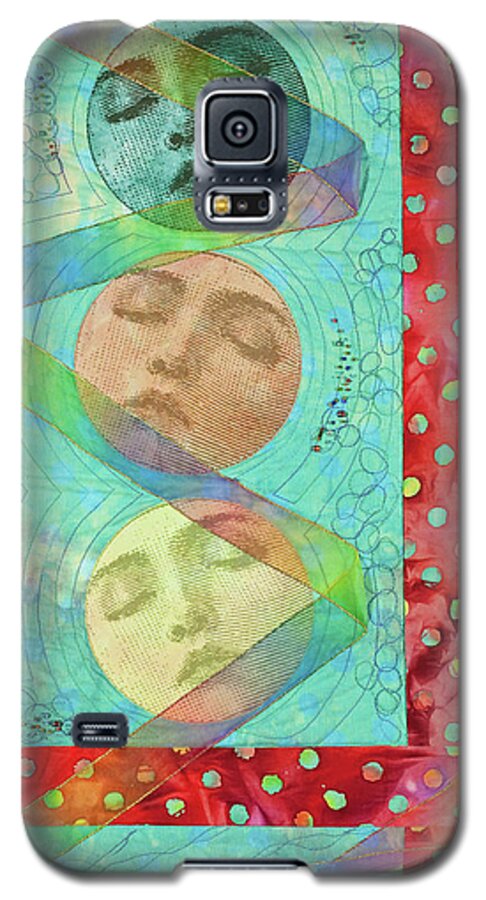 Phases Galaxy S5 Case featuring the mixed media Phases 2 by Vivian Aumond