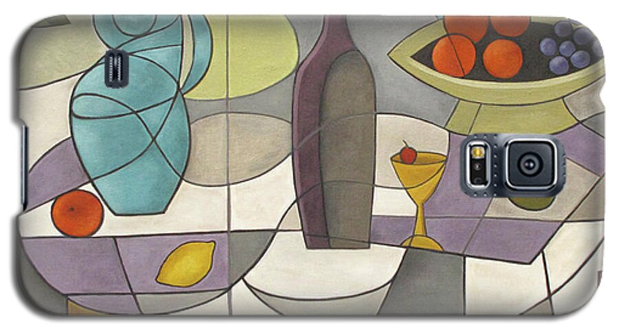 Cubism Galaxy S5 Case featuring the painting Pieces of a Dream by Trish Toro