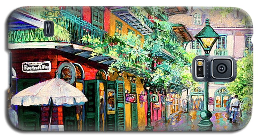 New Orleans Art Galaxy S5 Case featuring the painting Pirates Alley - French Quarter Alley by Dianne Parks