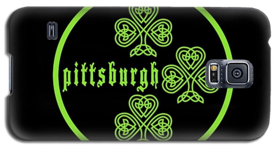 Pittsburgh St Patricks Day Steelers Shamrocks Galaxy S5 Case by