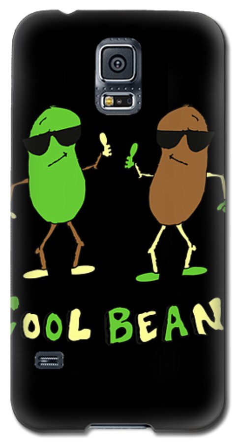 Funny Galaxy S5 Case featuring the digital art Retro Cool Beans by Flippin Sweet Gear