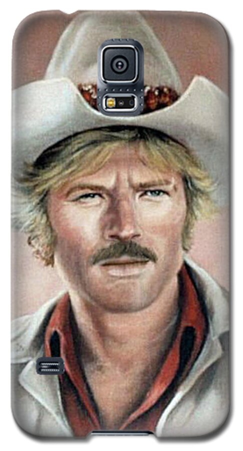 Robert Galaxy S5 Case featuring the painting Robert Redford by Loxi Sibley