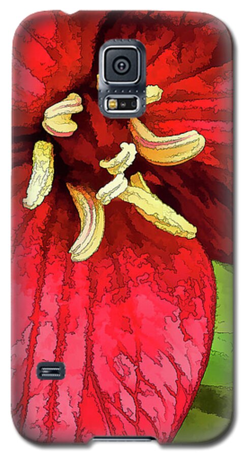 Nature Galaxy S5 Case featuring the photograph Ruby Red Trillium by ABeautifulSky Photography by Bill Caldwell