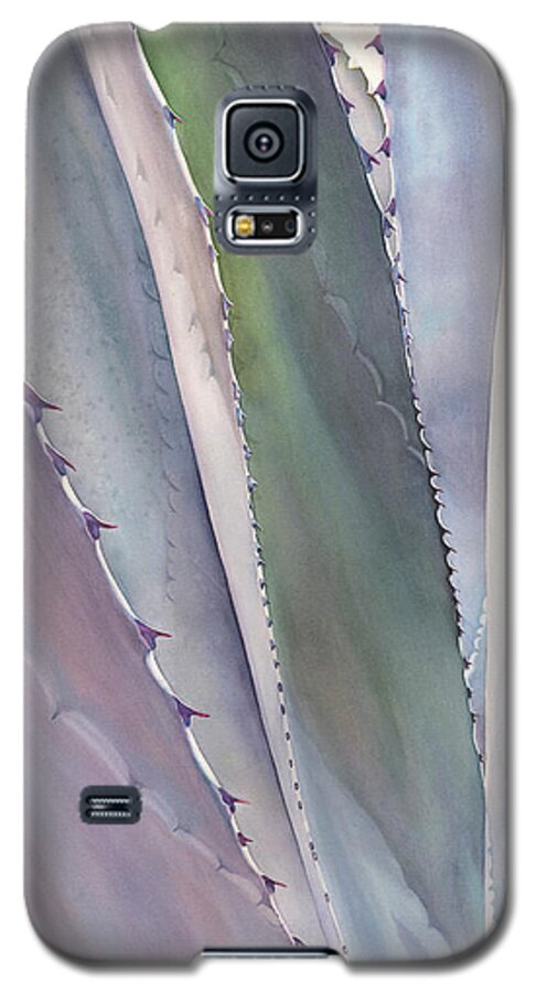 Original Framed Watercolor Painting Galaxy S5 Case featuring the painting Sedona Agave #1 by Sandy Haight
