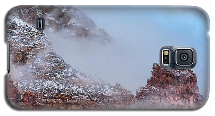 Southwest Galaxy S5 Case featuring the photograph Sedona Winter by Sandra Bronstein