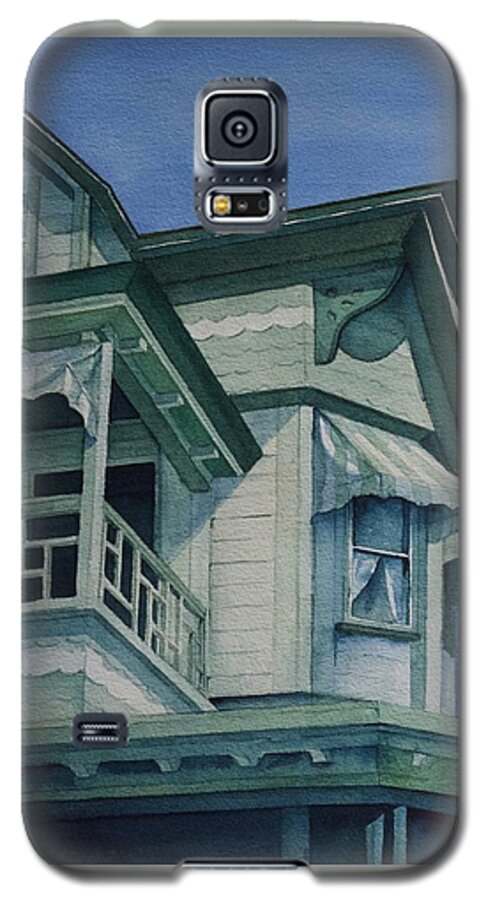 Cape May Galaxy S5 Case featuring the painting Shades of Green by Lael Rutherford