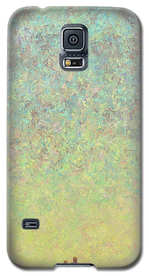 Sky Galaxy S5 Case featuring the painting Skywatching by James W Johnson