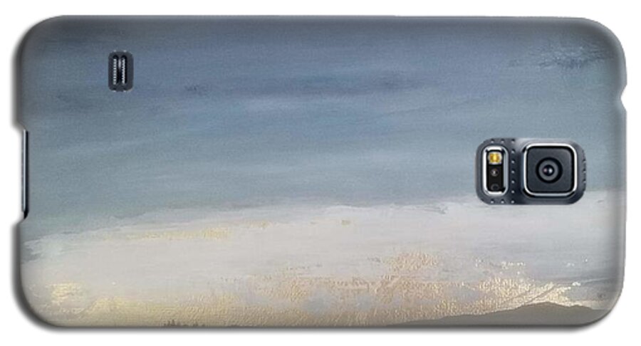 Galaxy S5 Case featuring the painting Stormy Horizon by Caroline Philp