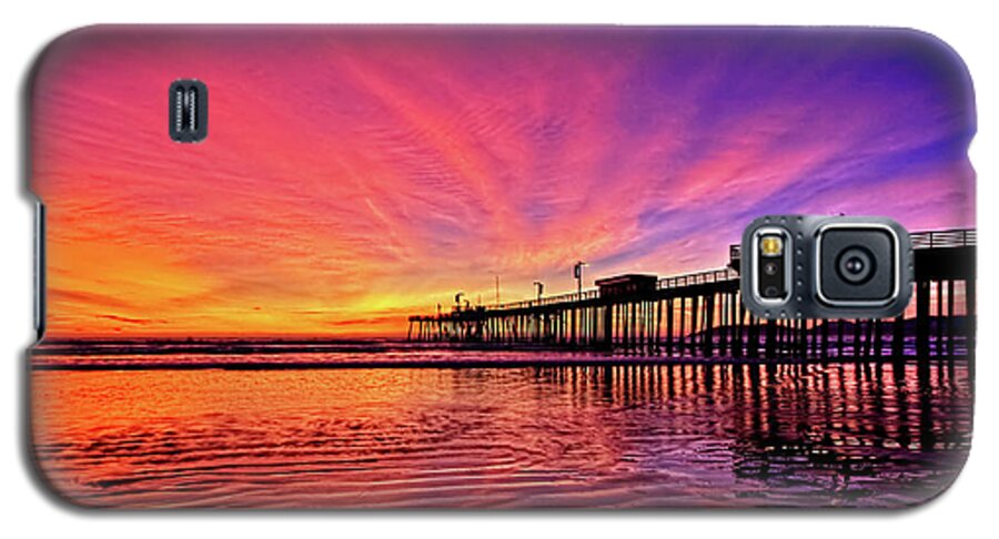 Pismo Beach Galaxy S5 Case featuring the photograph Sunset Afterglow by Beth Sargent