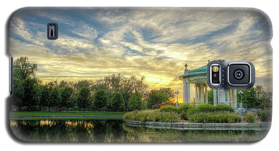 Nathan Frank Bandstand Galaxy S5 Case featuring the photograph Sunset at the Bandstand by Randall Allen