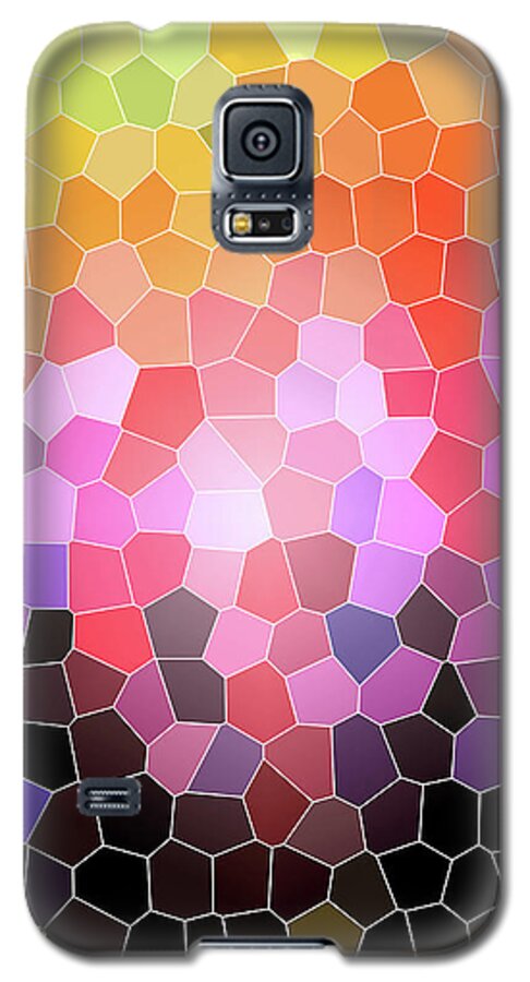 Sunset Galaxy S5 Case featuring the digital art Sunset Rocks by Melinda Firestone-White