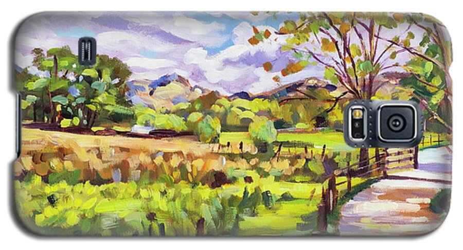 Pastoral Landscape Galaxy S5 Case featuring the painting The Ride Home by David Lloyd Glover