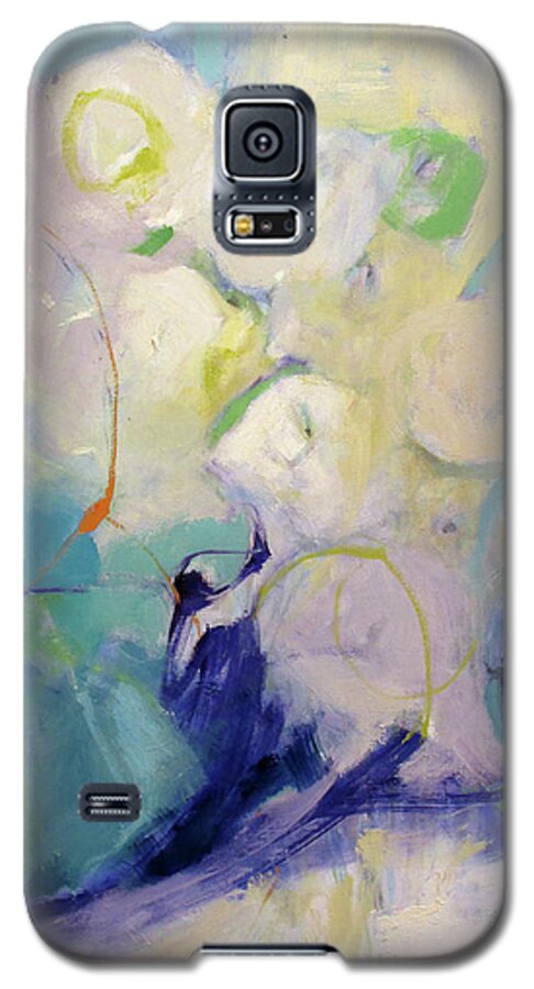 The White Dog Galaxy S5 Case featuring the painting The White Dog by Chris Gholson