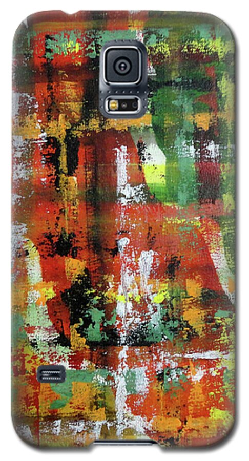 Art Galaxy S5 Case featuring the painting Three parts by Tamal Sen Sharma