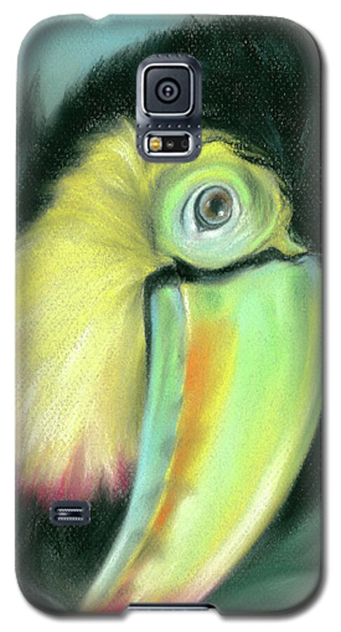 Bird Galaxy S5 Case featuring the painting Toucan Colorful Exotic Bird by MM Anderson