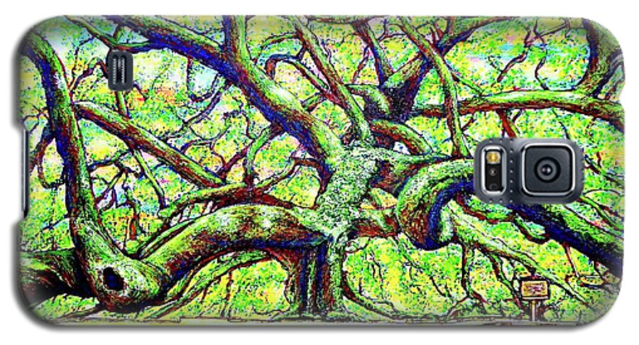 Treaty Galaxy S5 Case featuring the painting Treaty oak /part two/ by Viktor Lazarev