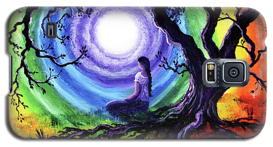 Gypsy Galaxy S5 Case featuring the painting Tree of Life Meditation by Laura Iverson