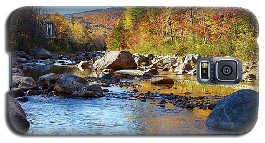 Wild River Galaxy S5 Case featuring the photograph Wild River view of scenic Maine colors by Jeff Folger