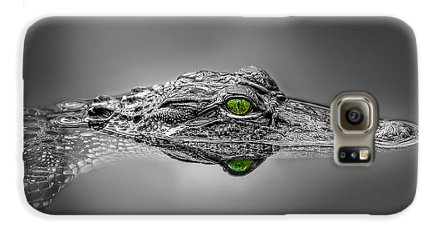 Aggression Galaxy S6 Case featuring the photograph Alligator #1 by Peter Lakomy