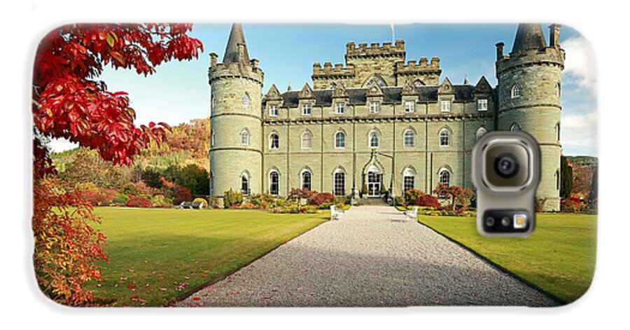 Scottish Castle Galaxy S6 Case featuring the photograph Inveraray Castle #1 by Grant Glendinning