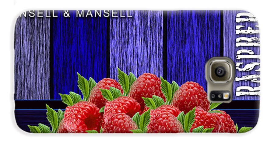  Galaxy S6 Case featuring the mixed media Raspberry Fields #2 by Marvin Blaine
