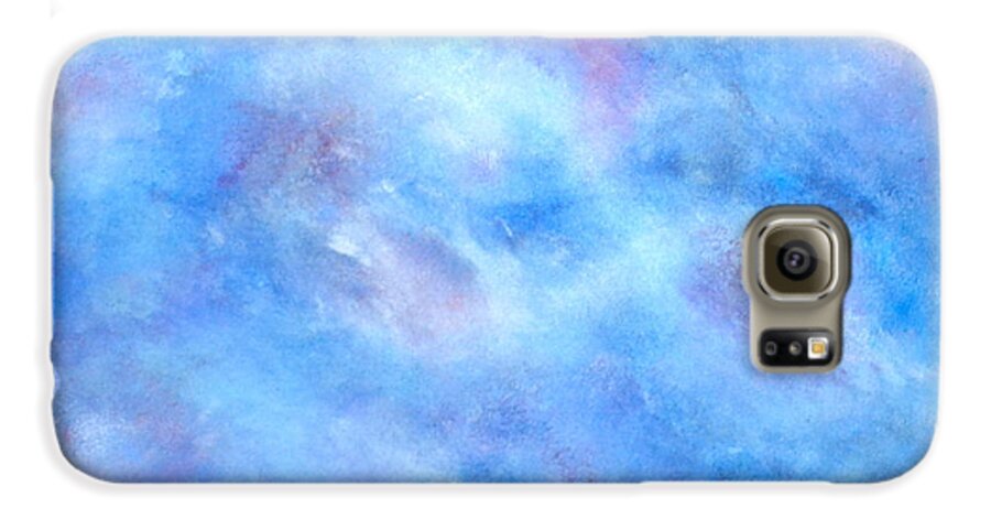 Abstract Galaxy S6 Case featuring the painting Above The Clouds by Denise Tomasura