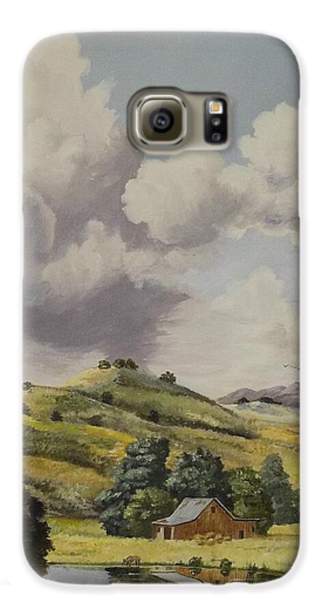 Bern Galaxy S6 Case featuring the painting Almost Harvest Time by Wanda Dansereau
