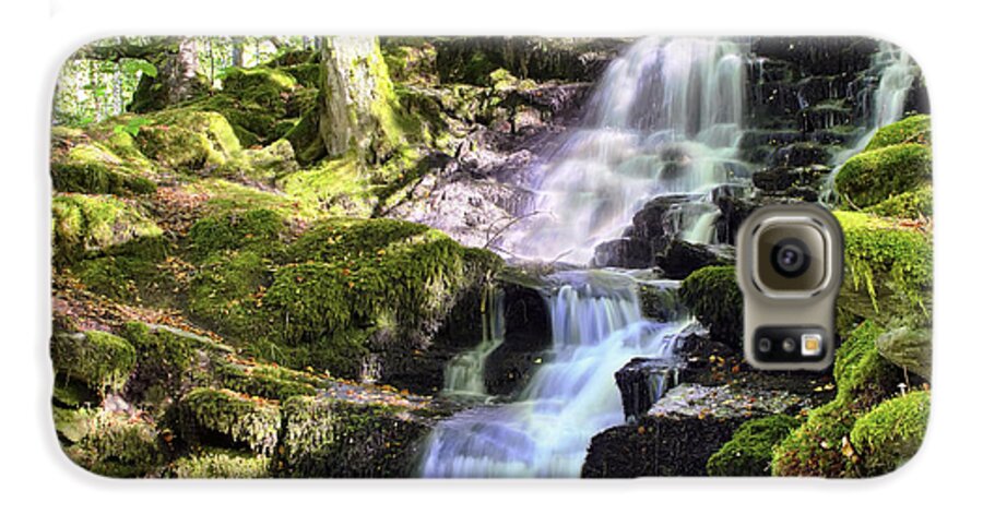 Waterfall Galaxy S6 Case featuring the photograph Birks of Aberfeldy Cascading Waterfall - Scotland by Jason Politte