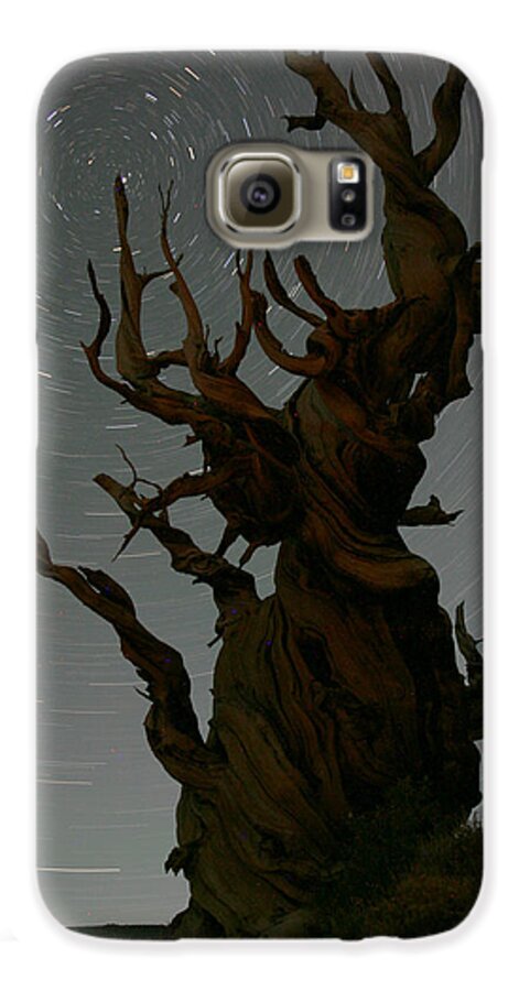 Bristlecone Galaxy S6 Case featuring the photograph Bristlecone with Star Trails by Karen Lindquist