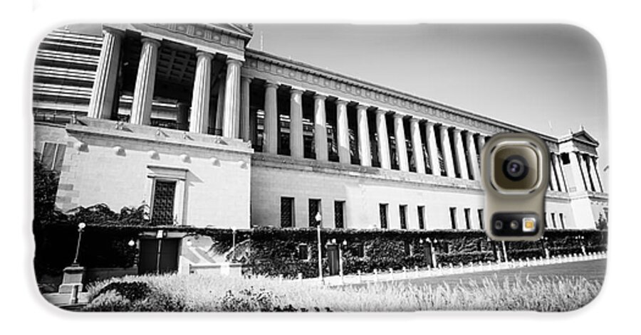 America Galaxy S6 Case featuring the photograph Chicago Solider Field Black and White Picture by Paul Velgos