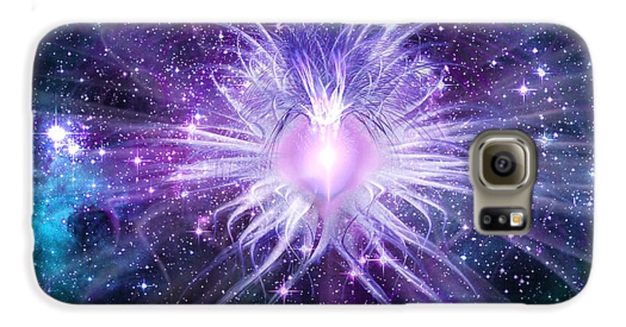 Corporate Galaxy S6 Case featuring the digital art Cosmic Heart of the Universe by Shawn Dall